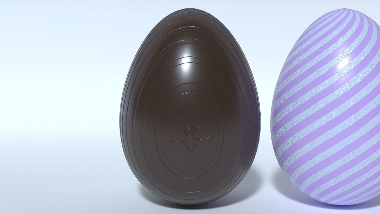 Easter Eggs 11 Different Designs  Low-poly 3D model_10