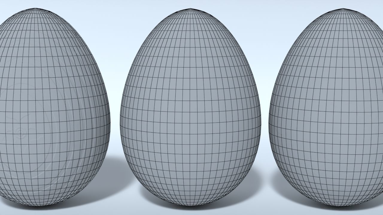 Easter Eggs 11 Different Designs  Low-poly 3D model_13