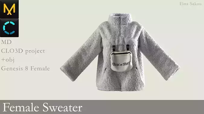 Female Sweater Marvelous Designer