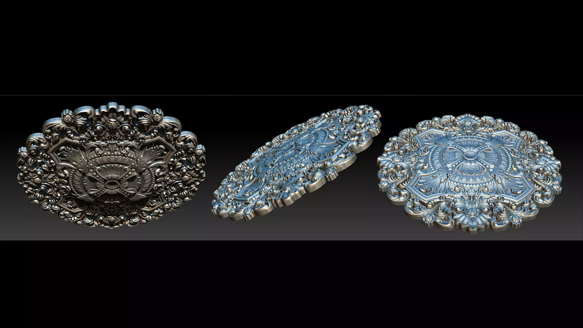 Decorative Ceiling Center - for CNC router 3D print model_0