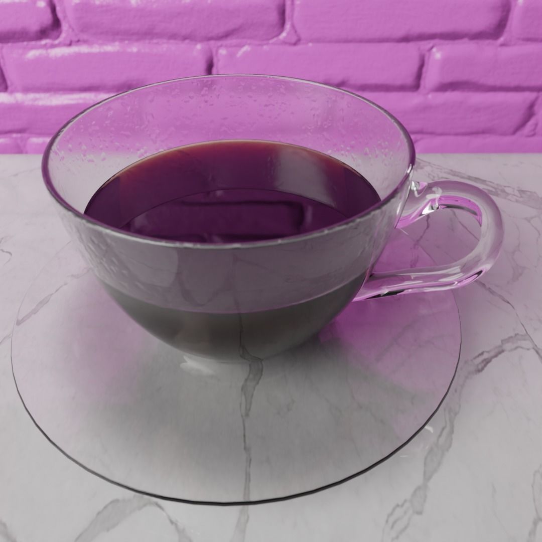 Donut and Coffee 3D model_4