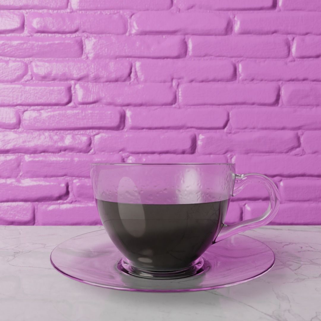 Donut and Coffee 3D model_3