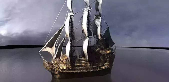 Tudor King Henry Ship 2  3D model