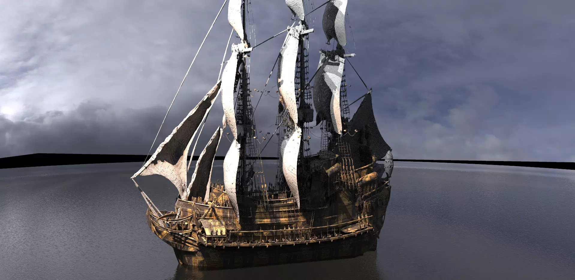 Tudor King Henry Ship 2 3D model