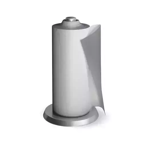 Silver Modern Paper Towel Holder