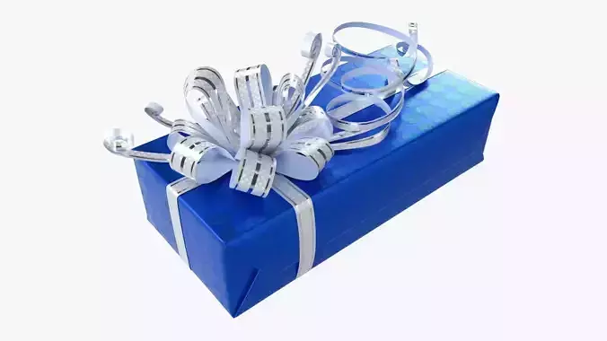 Gift box with bow ribbon 03