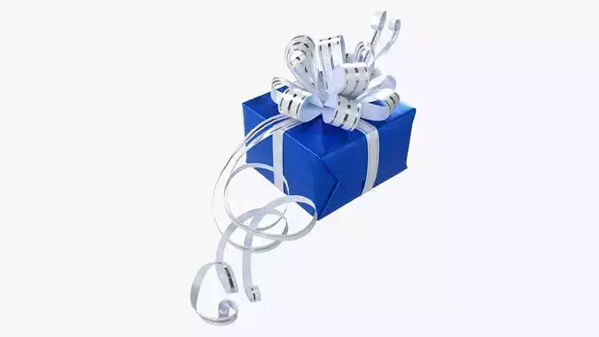 Gift box with bow ribbon 04