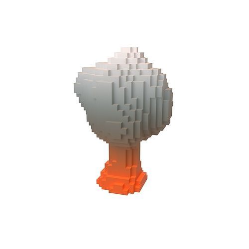 Voxel Explosion v1 003 Low-poly 3D model