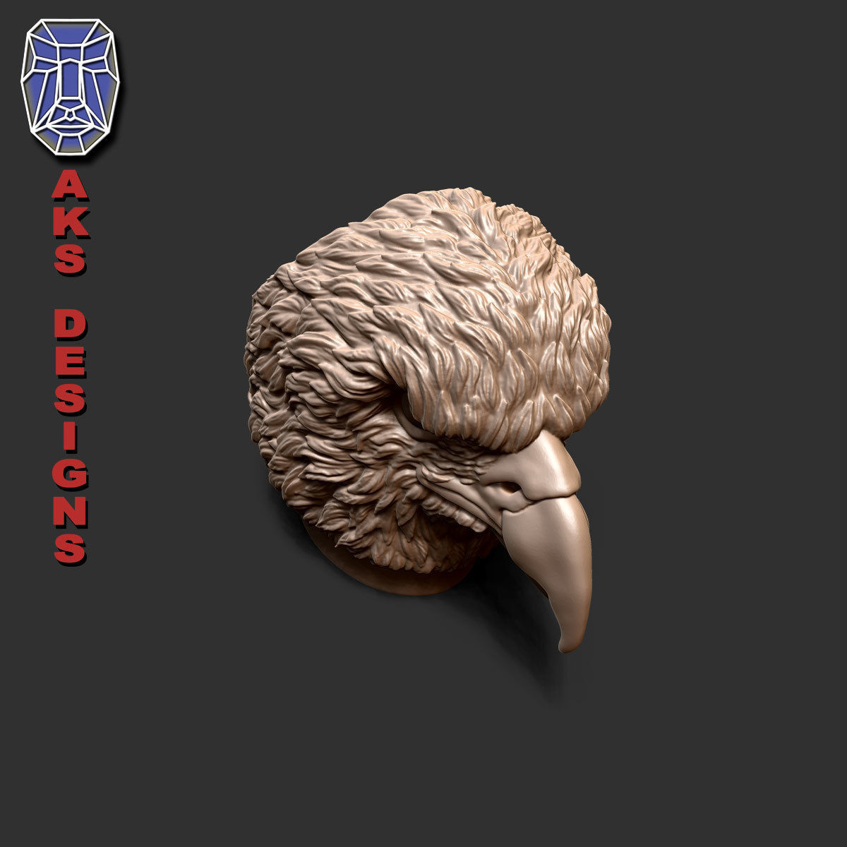 Eagle version 1 Penholder 3D print model_6