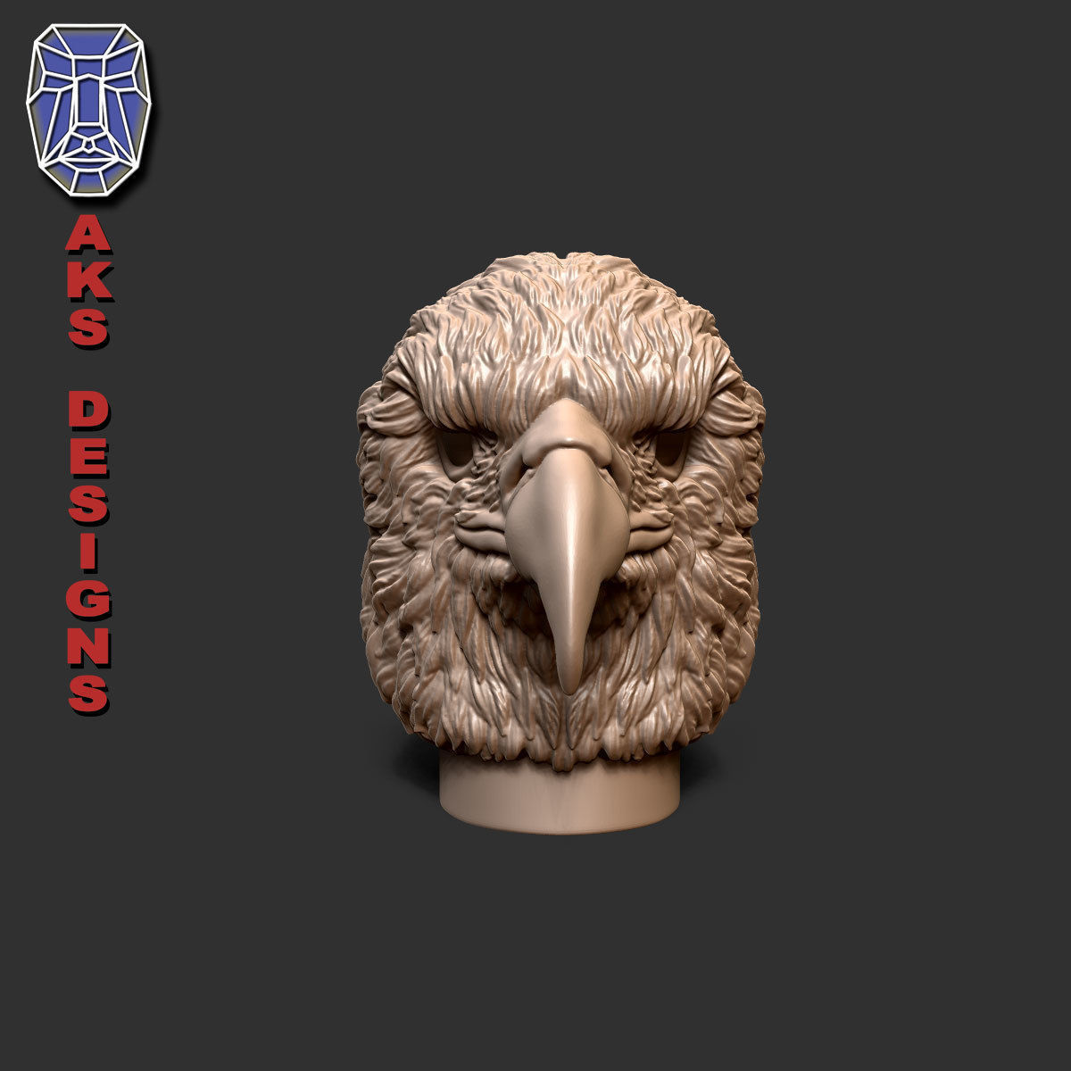 Eagle version 1 Penholder 3D print model_5