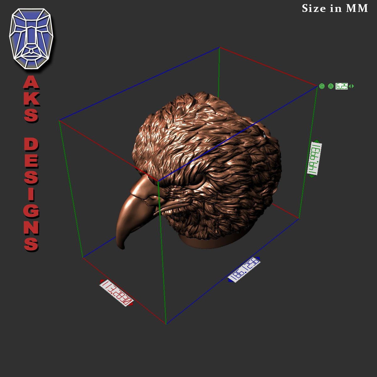 Eagle version 1 Penholder 3D print model_13