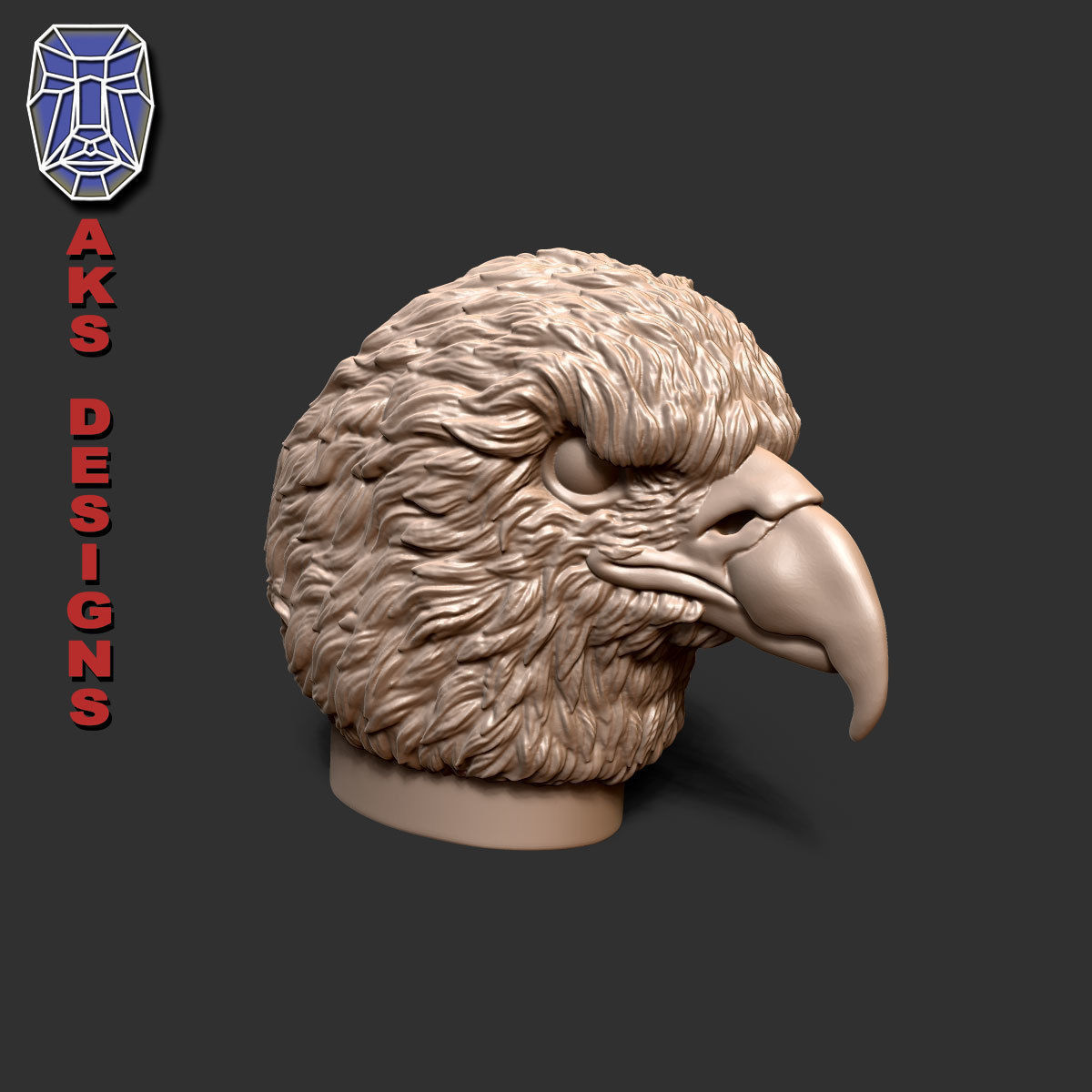 Eagle version 1 Penholder 3D print model_4