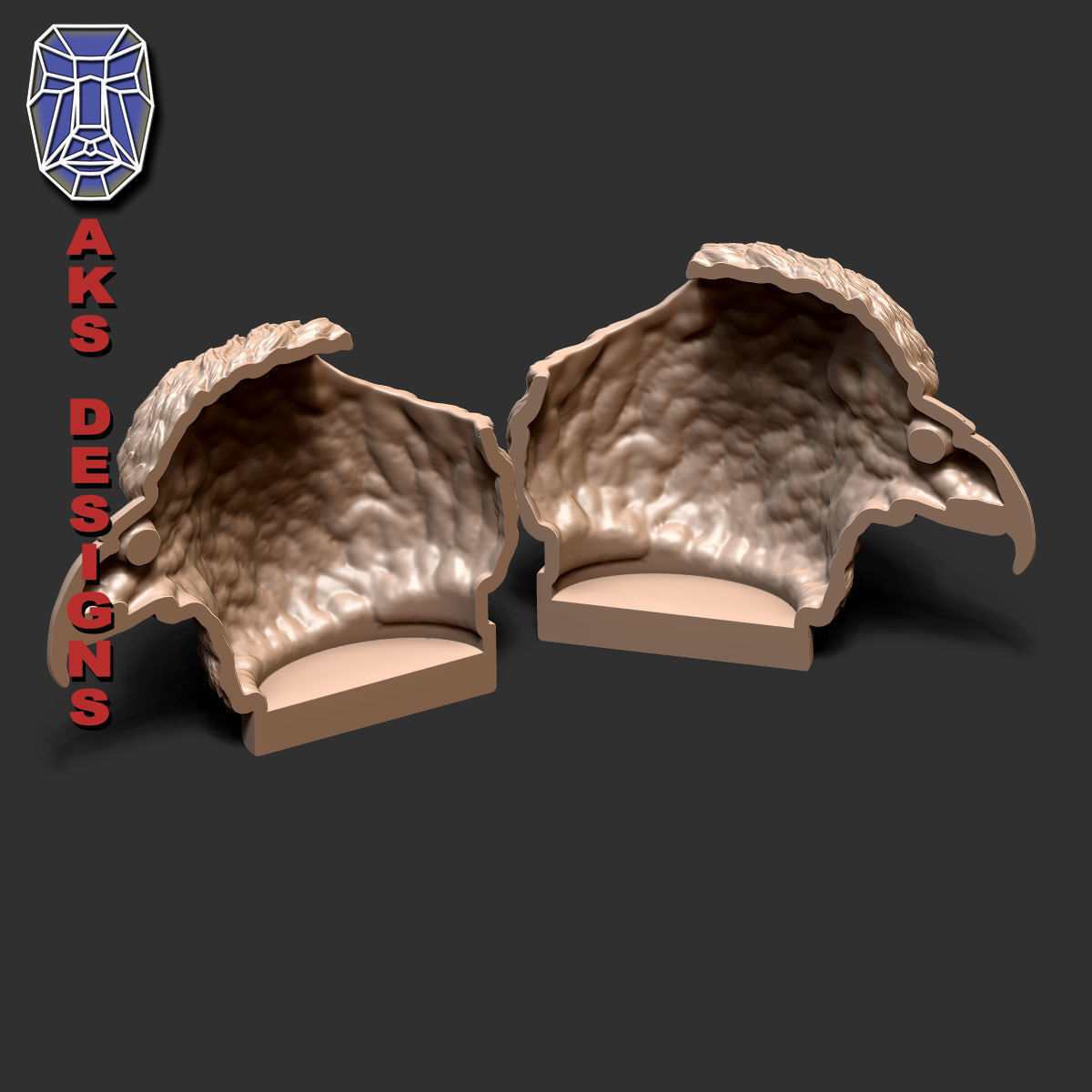 Eagle version 1 Penholder 3D print model_9