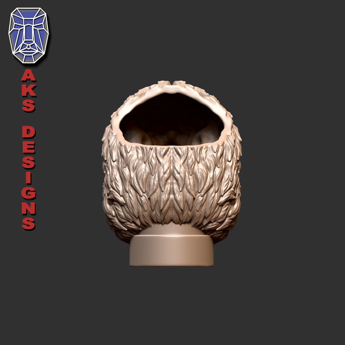 Eagle version 1 Penholder 3D print model_3