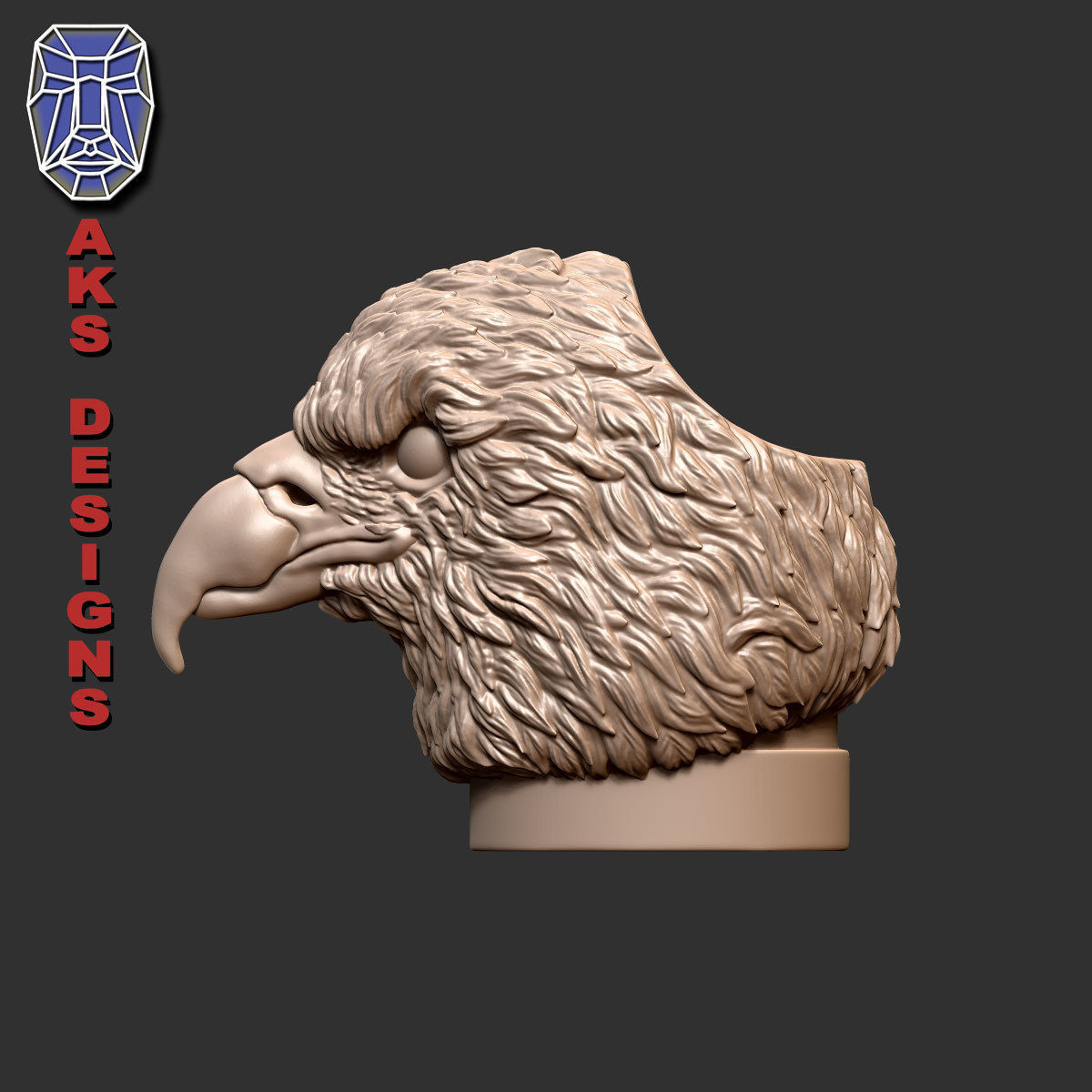 Eagle version 1 Penholder 3D print model_1