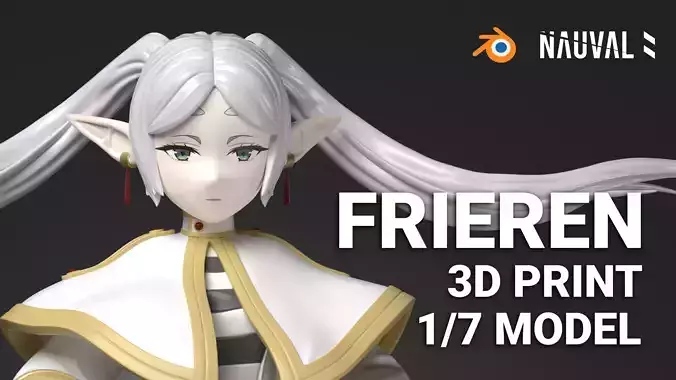 Frieren Beyond Journey End - 3D Print Model - Blender 3D 3D print model