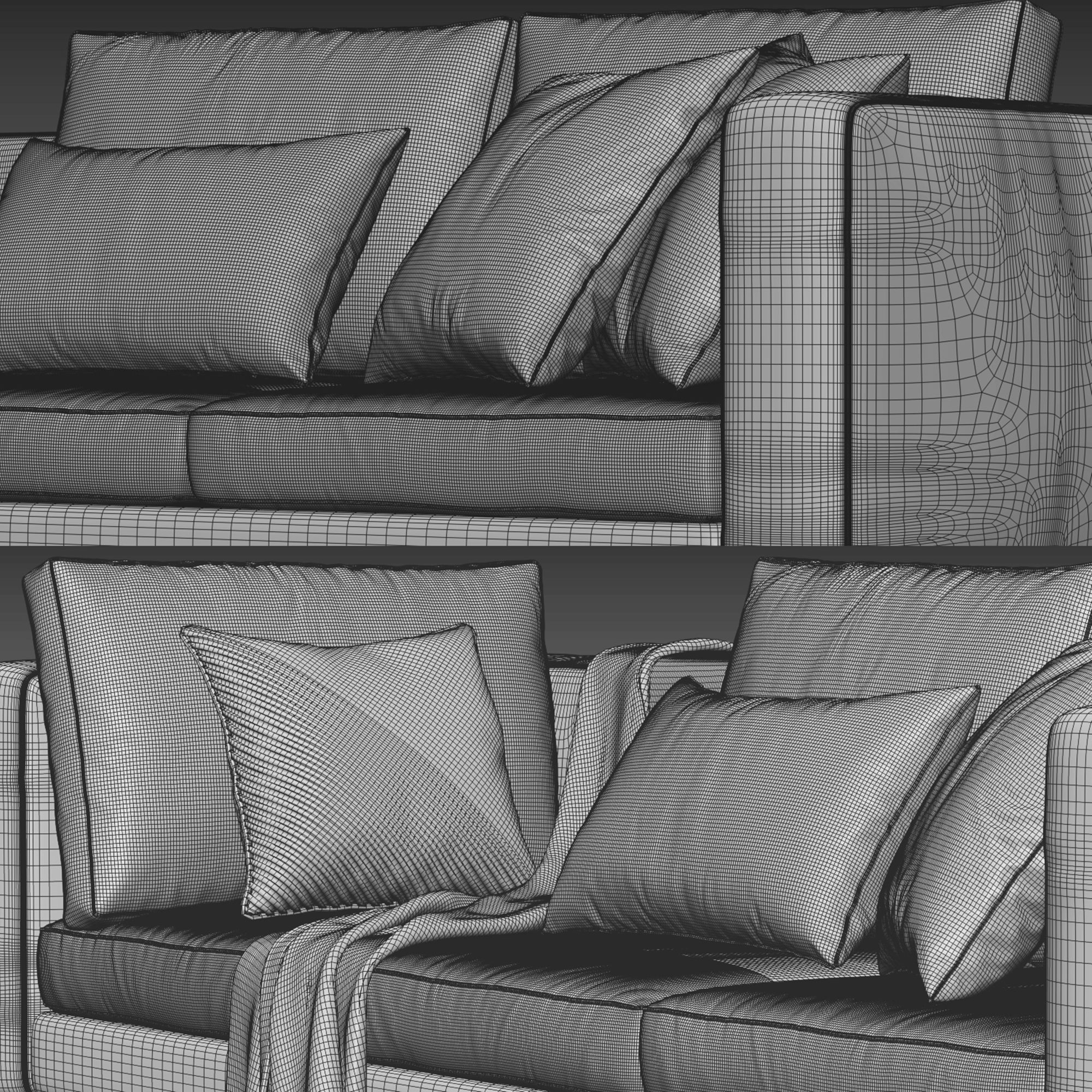 BoConcept Indivi Sofa 3D model_5