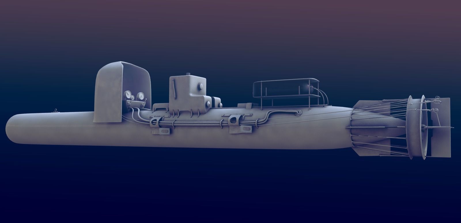 Maiale- Italian Human Torpedo  3D model_2