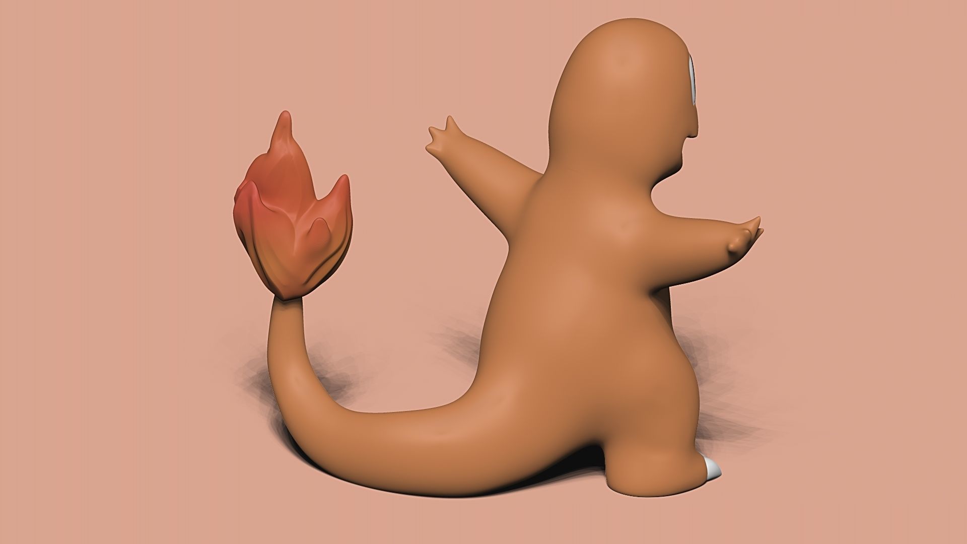 POKEMON 004 - CHARMANDER FREE Free 3D print model_2