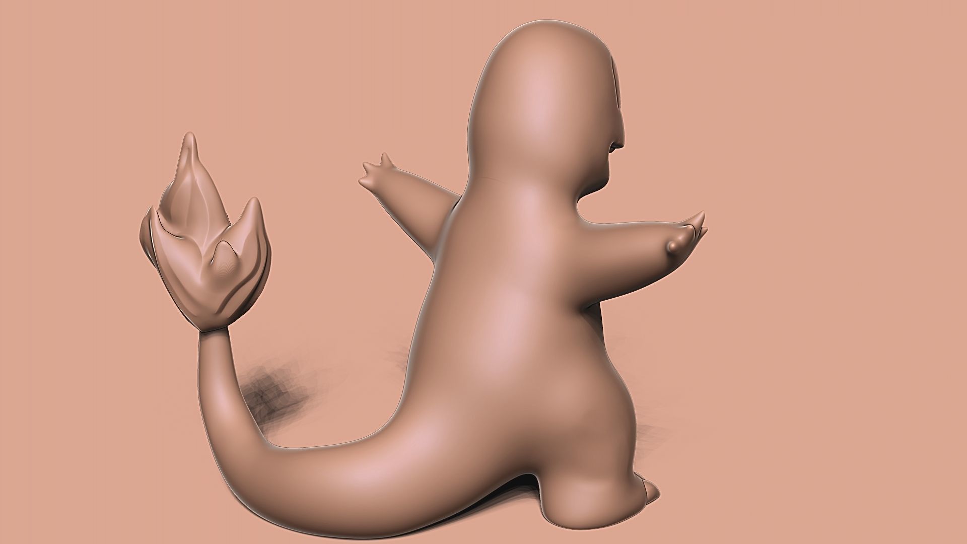 POKEMON 004 - CHARMANDER FREE Free 3D print model_3