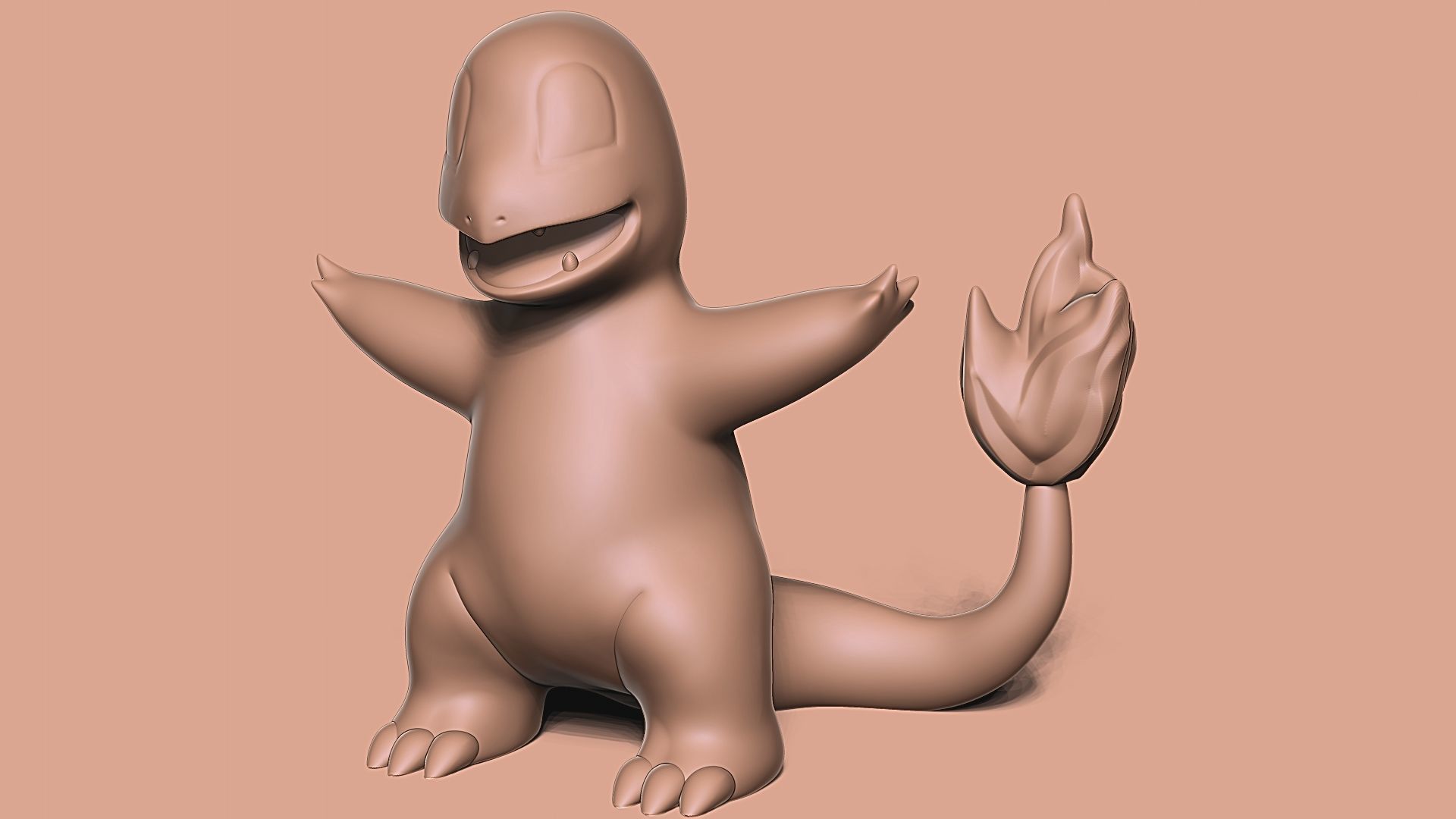 POKEMON 004 - CHARMANDER FREE Free 3D print model_1