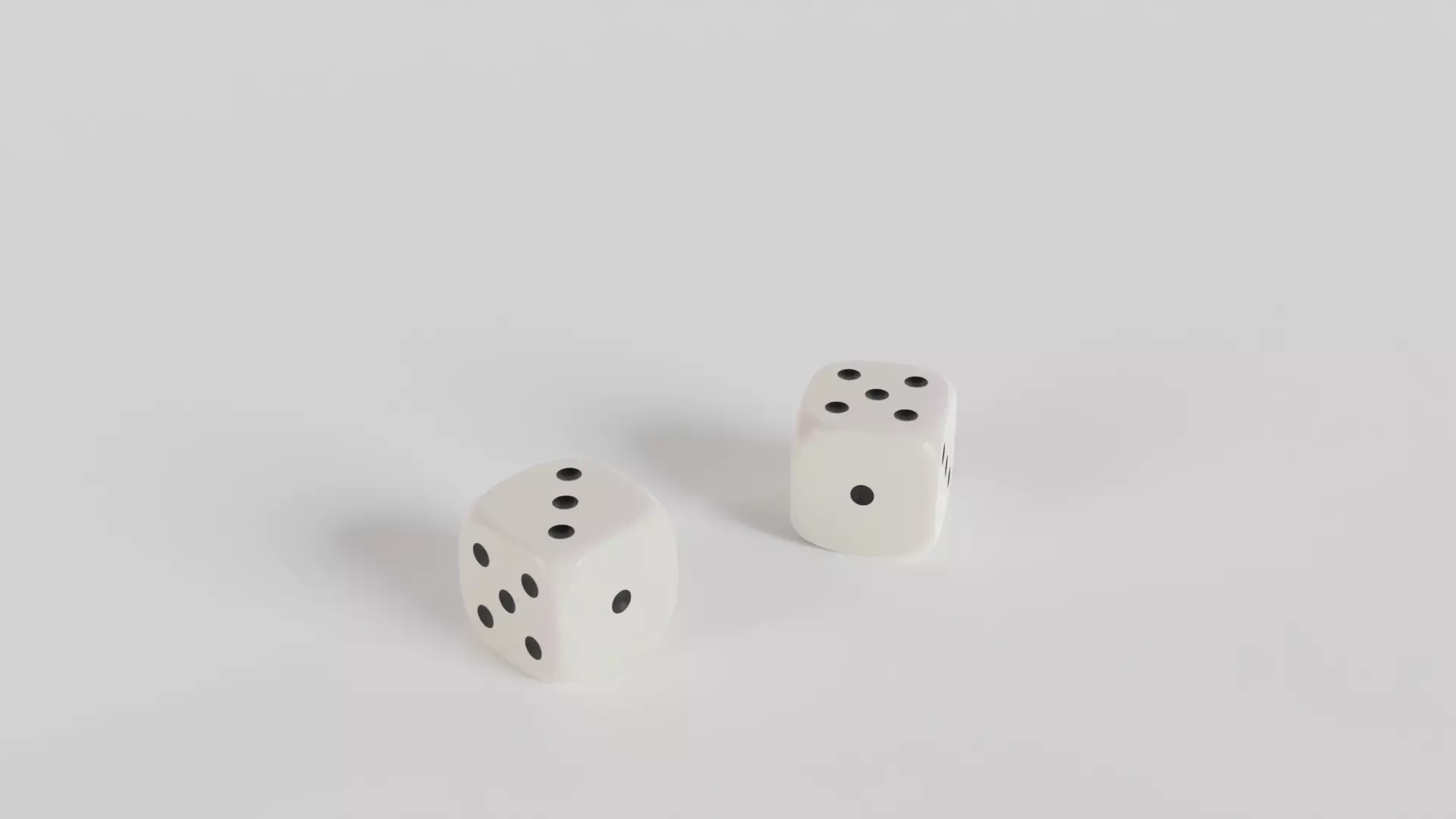 High quality dice with shine Low-poly 3D model_0