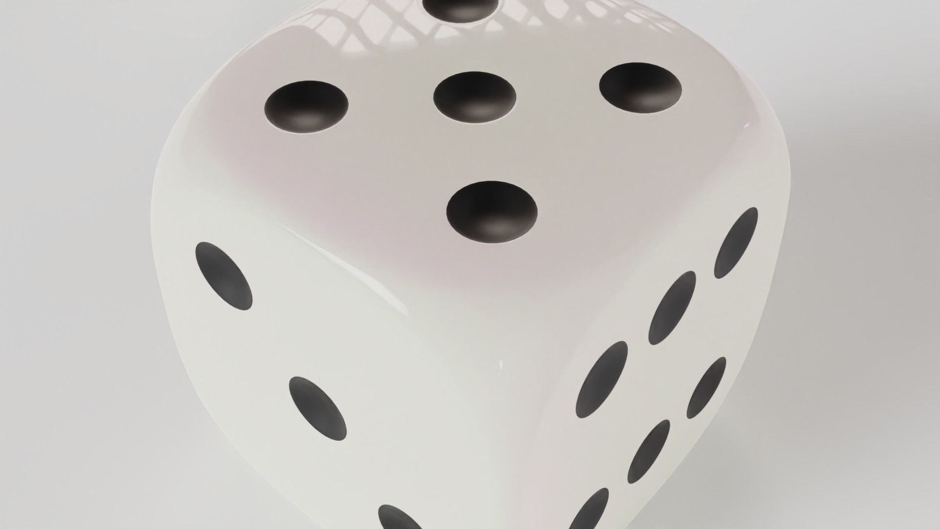 High quality dice with shine Low-poly 3D model_3