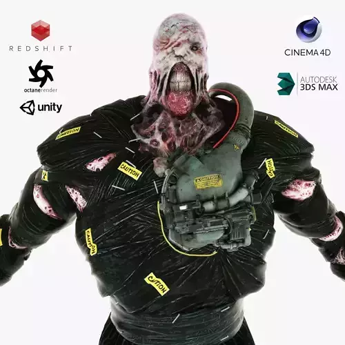 NEMESIS RE2 Remake 3D model