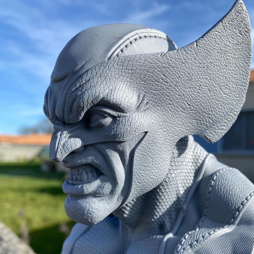 WOLVERINE X- MEN BUST 3D print model_9