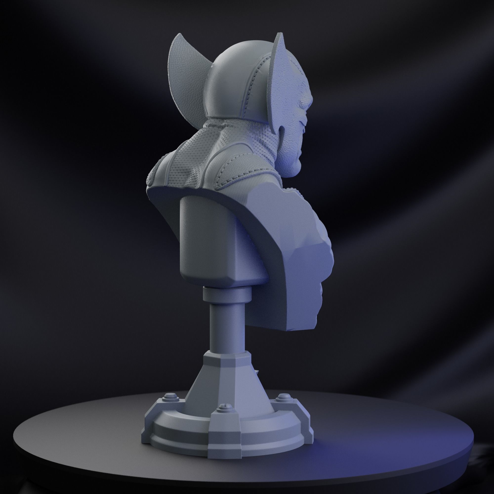 WOLVERINE X- MEN BUST 3D print model_7
