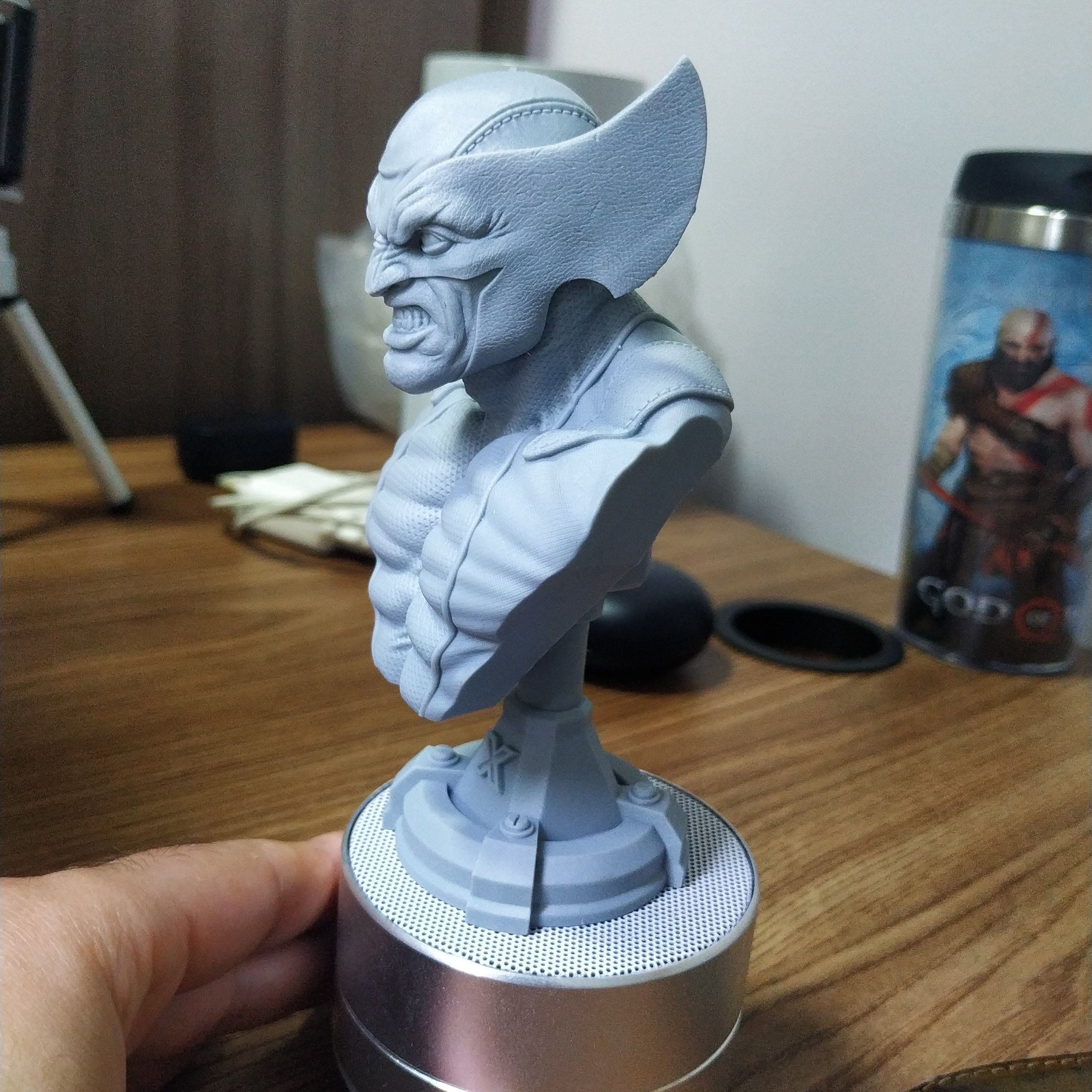 WOLVERINE X- MEN BUST 3D print model_3