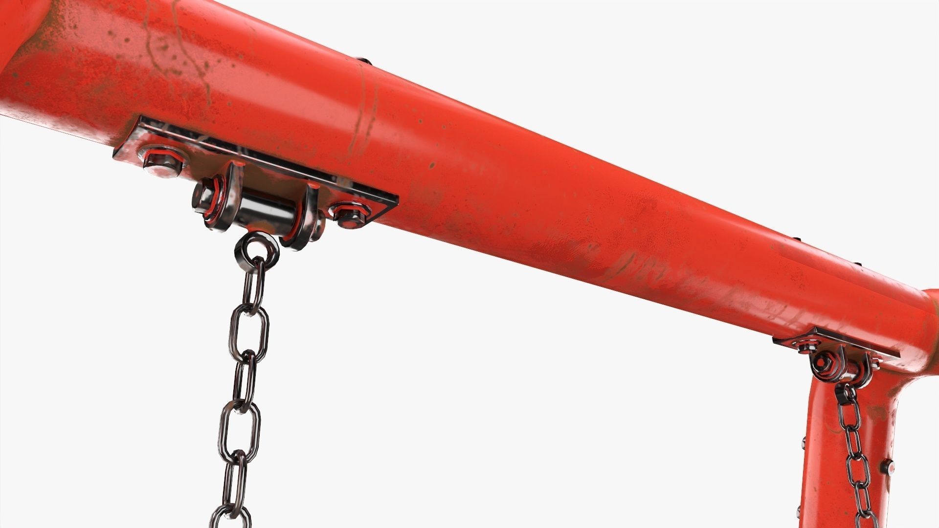 Swing single outdoor  3D model_2