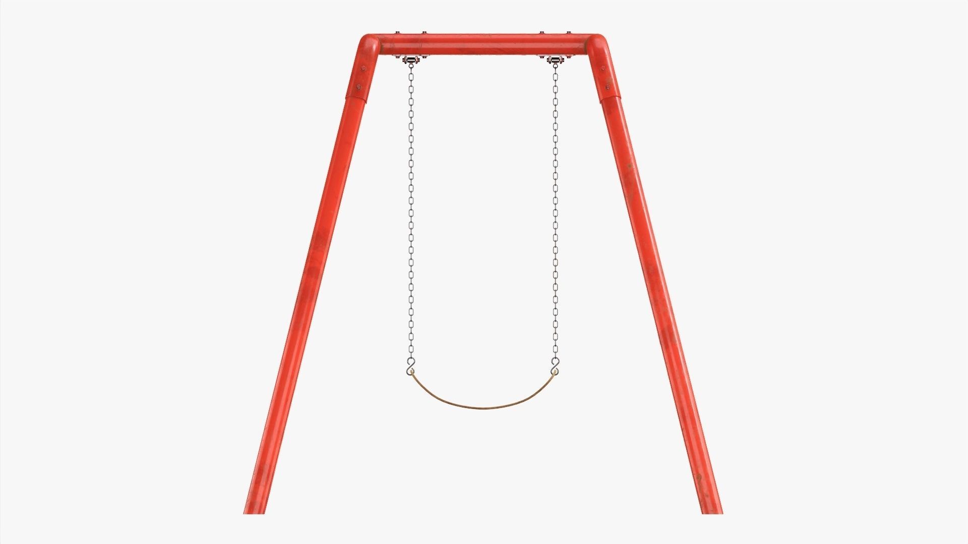 Swing single outdoor  3D model_4
