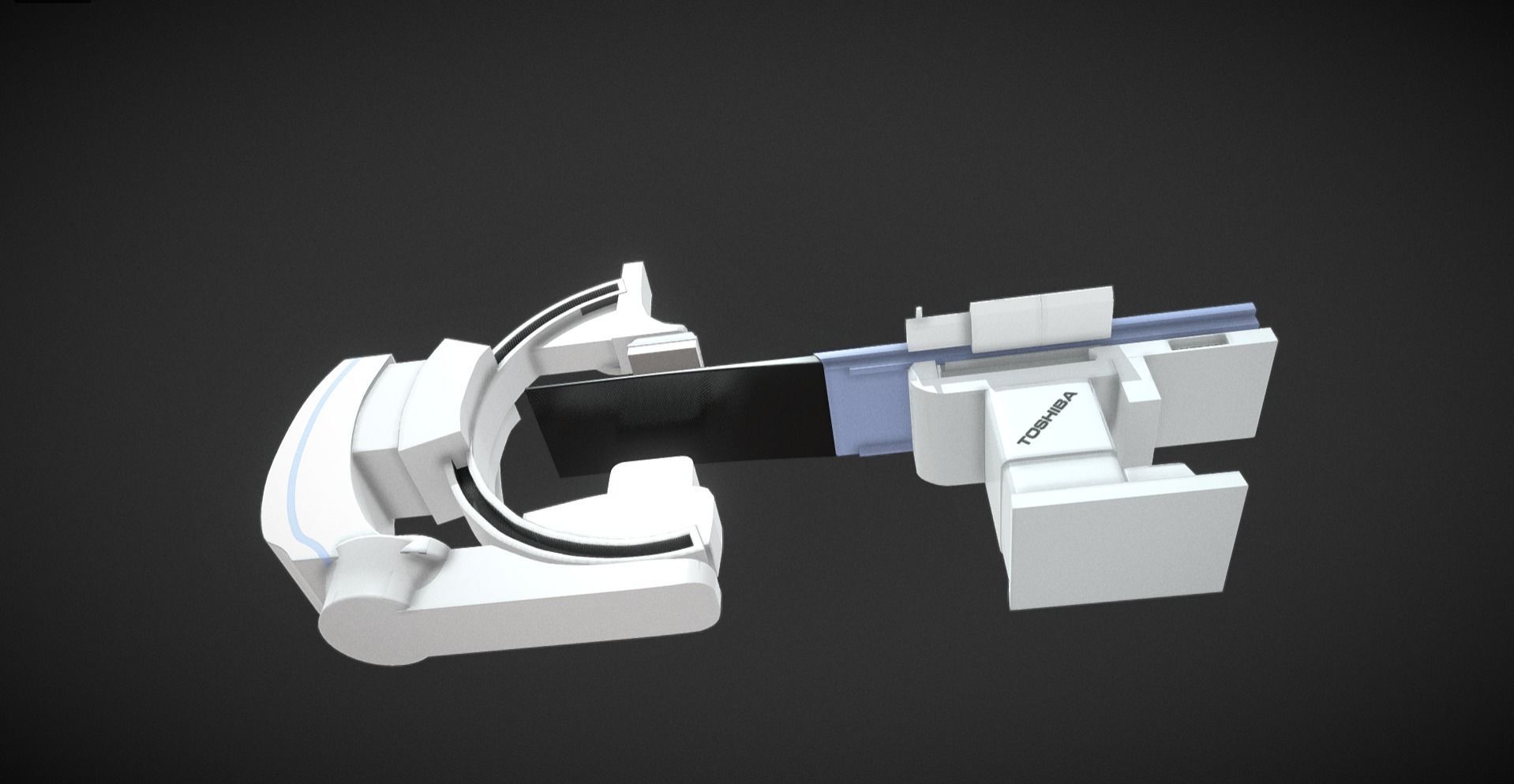 X ray machine Low-poly 3D model_1