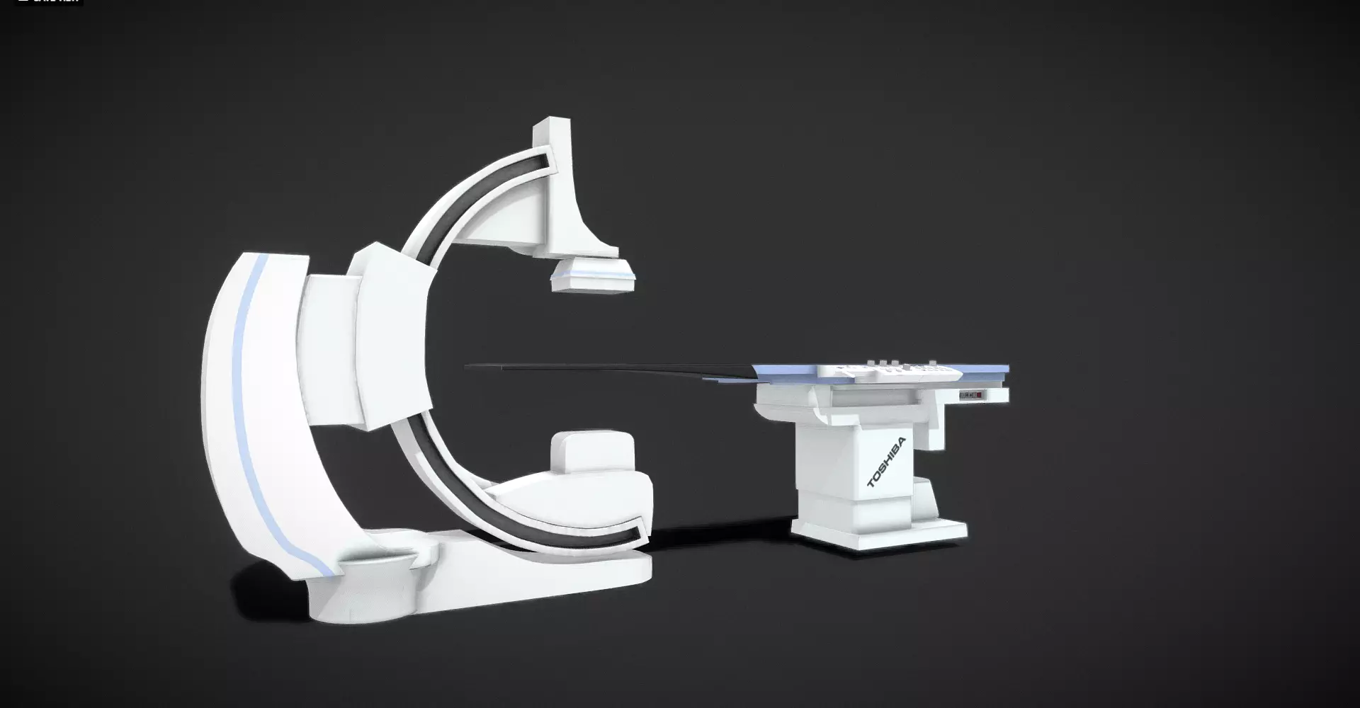 X ray machine Low-poly 3D model_0
