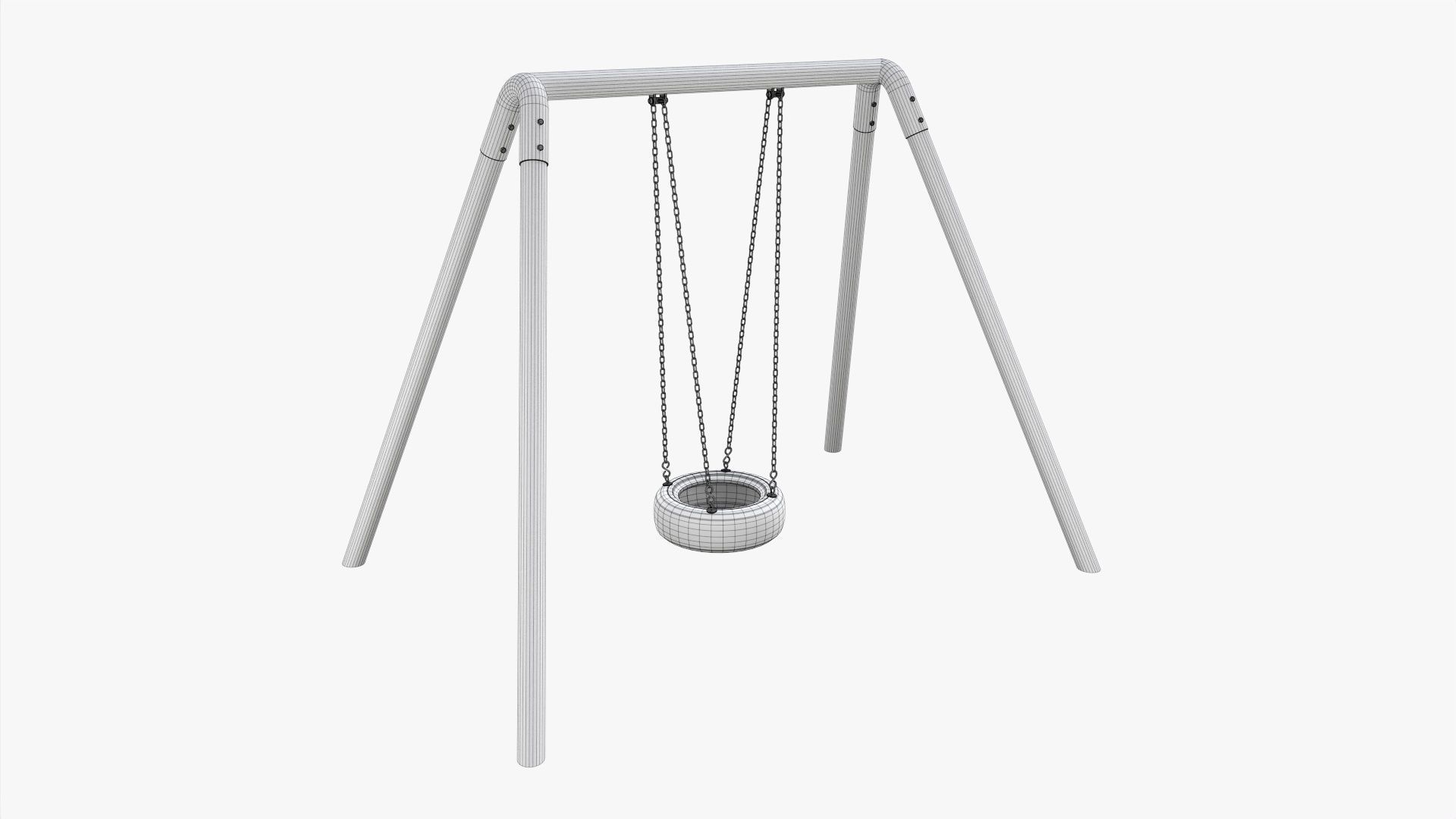 Tire swing outdoor 01 3D model_7