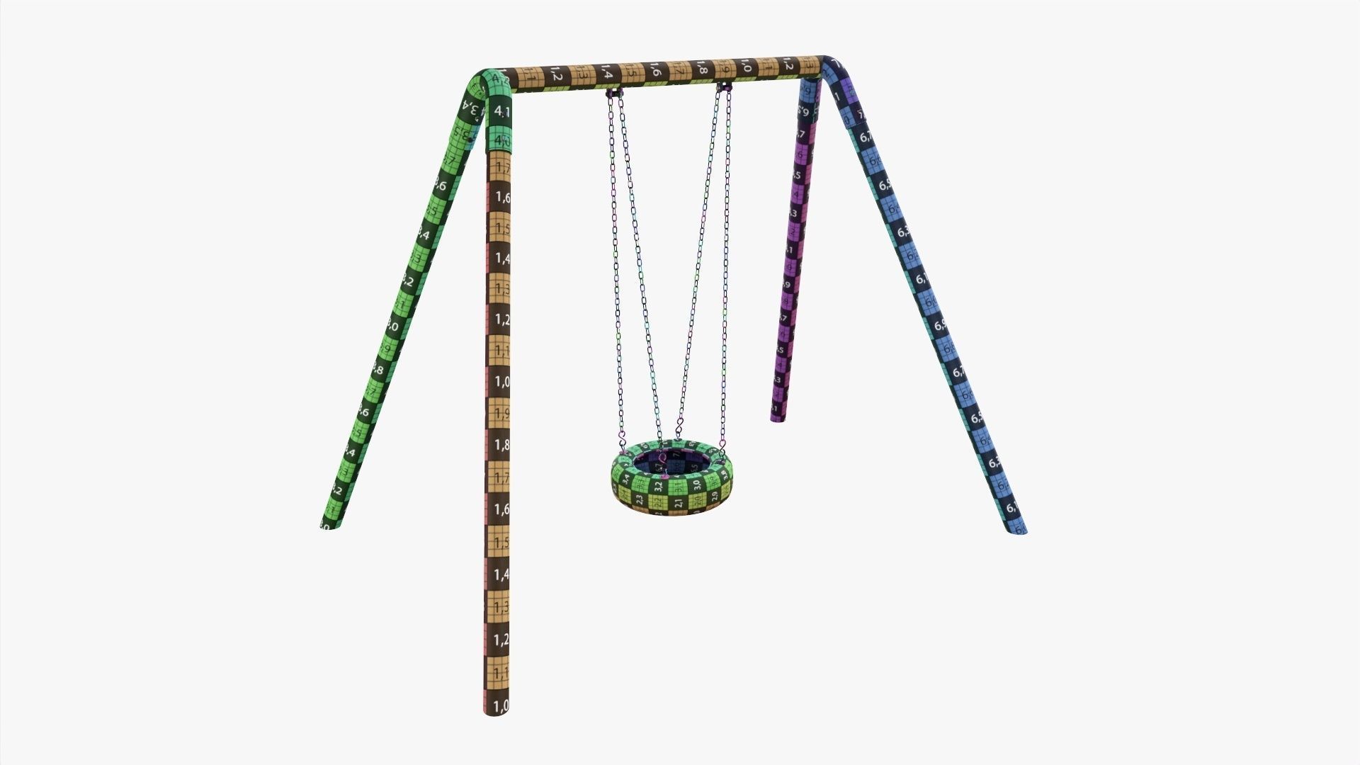 Tire swing outdoor 01 3D model_11