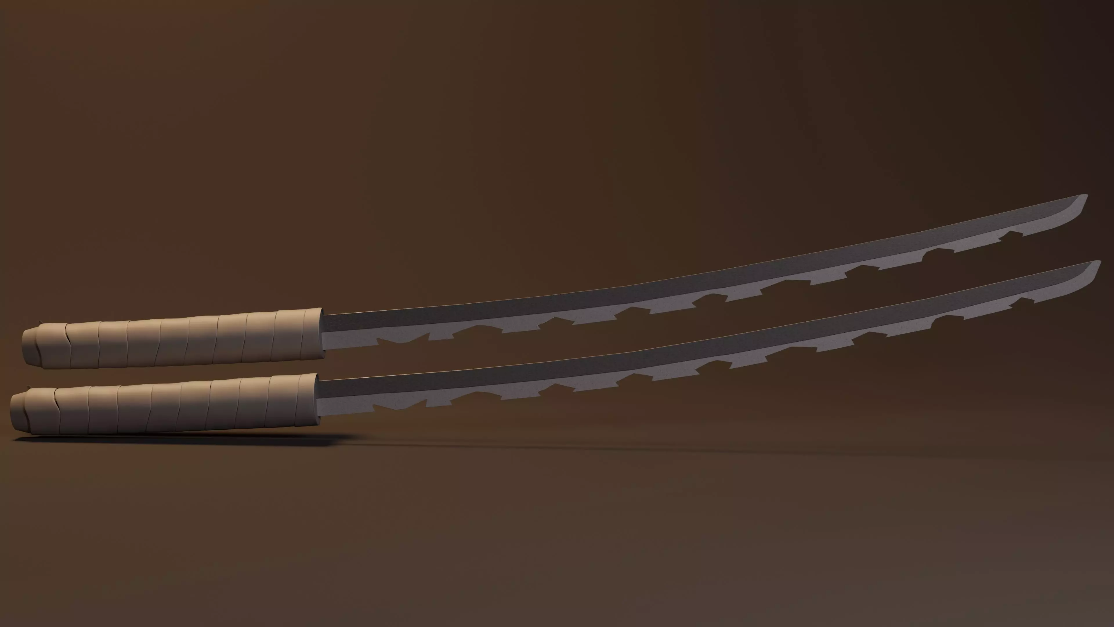 Demon slayer inosuke katana Free 3D model