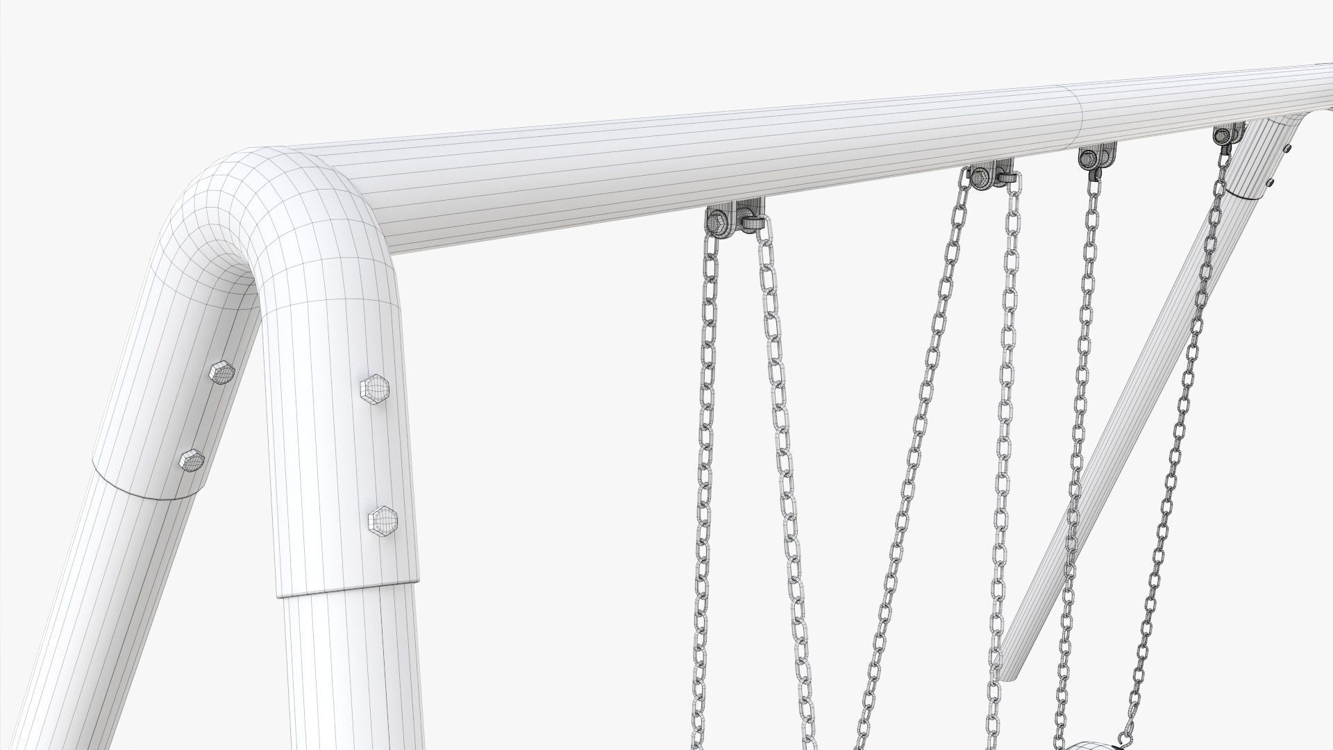 Tire swing outdoor 02 3D model_8