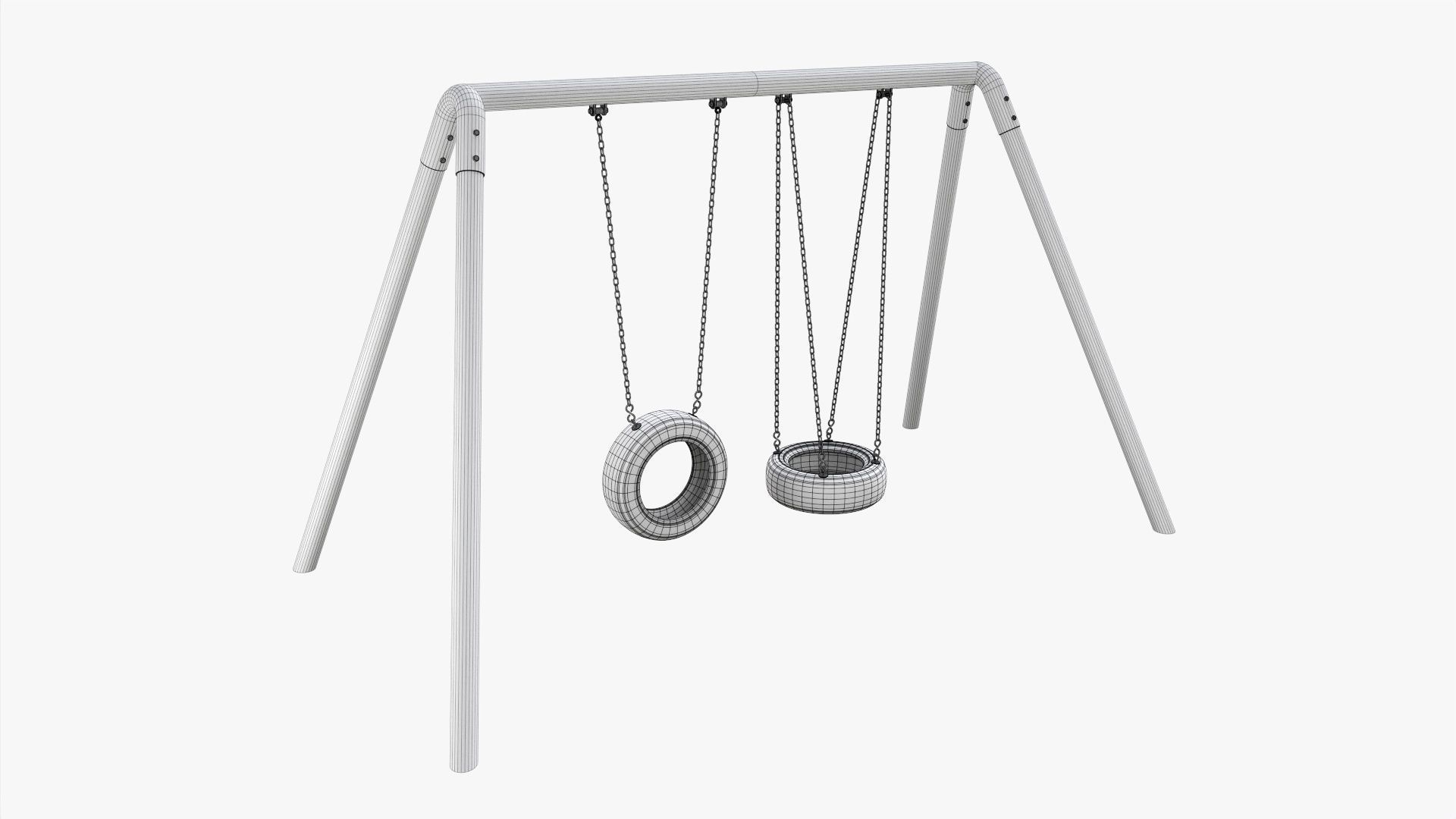 Tire swing outdoor 02 3D model_7