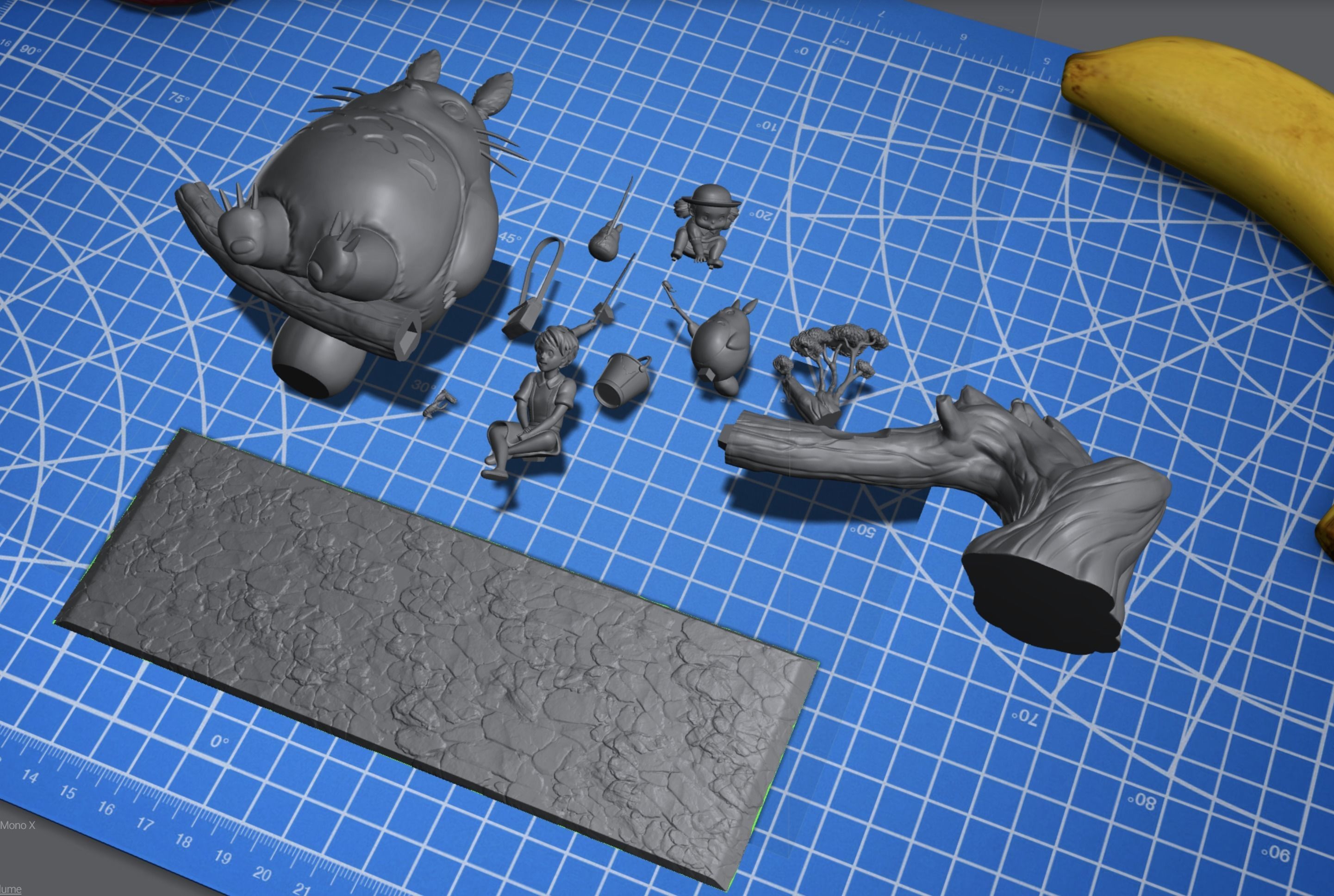 Totoro Fanart 3D print model_9