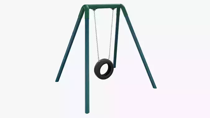 Tire swing outdoor 04 3D model