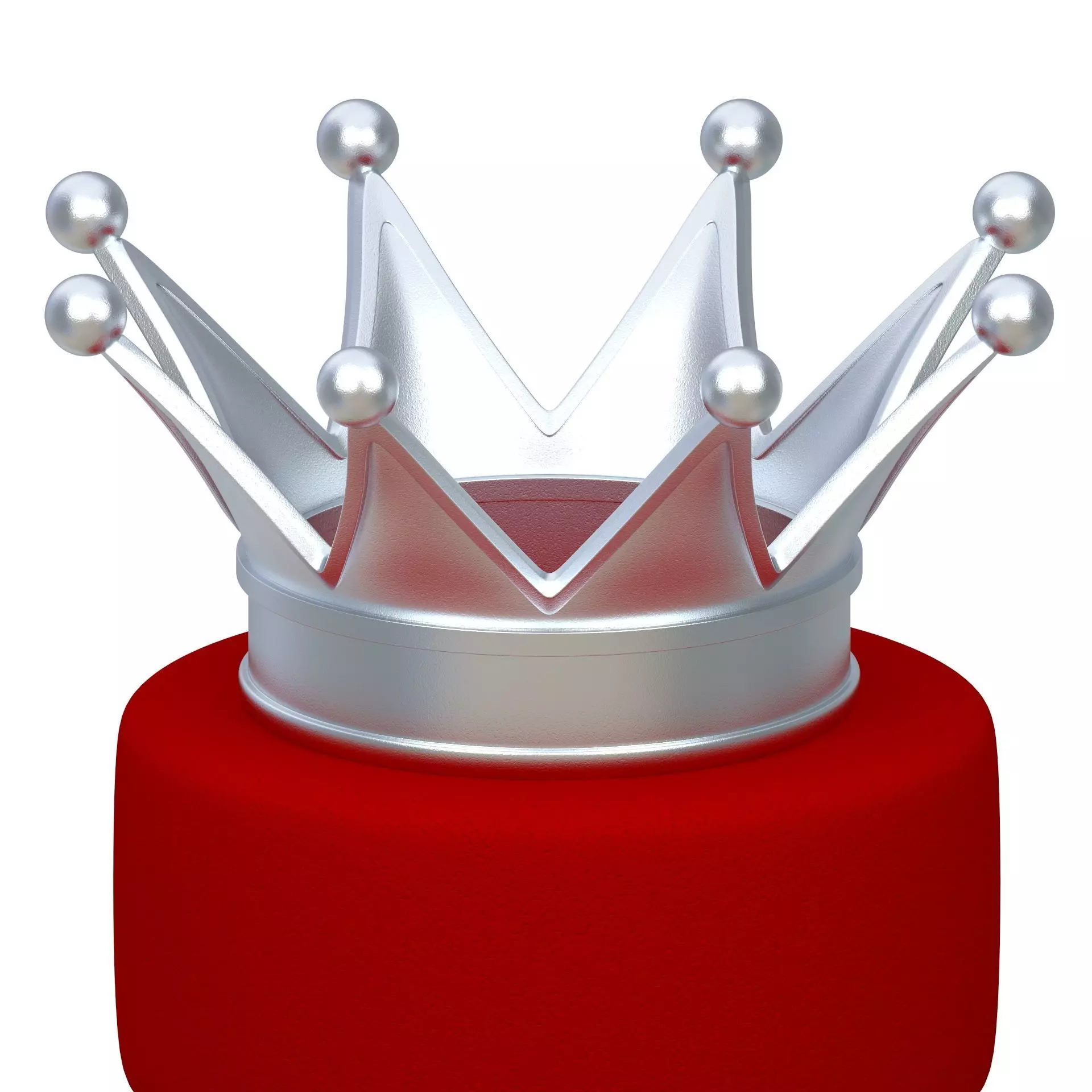 Royal coronation Silver crown 3D model