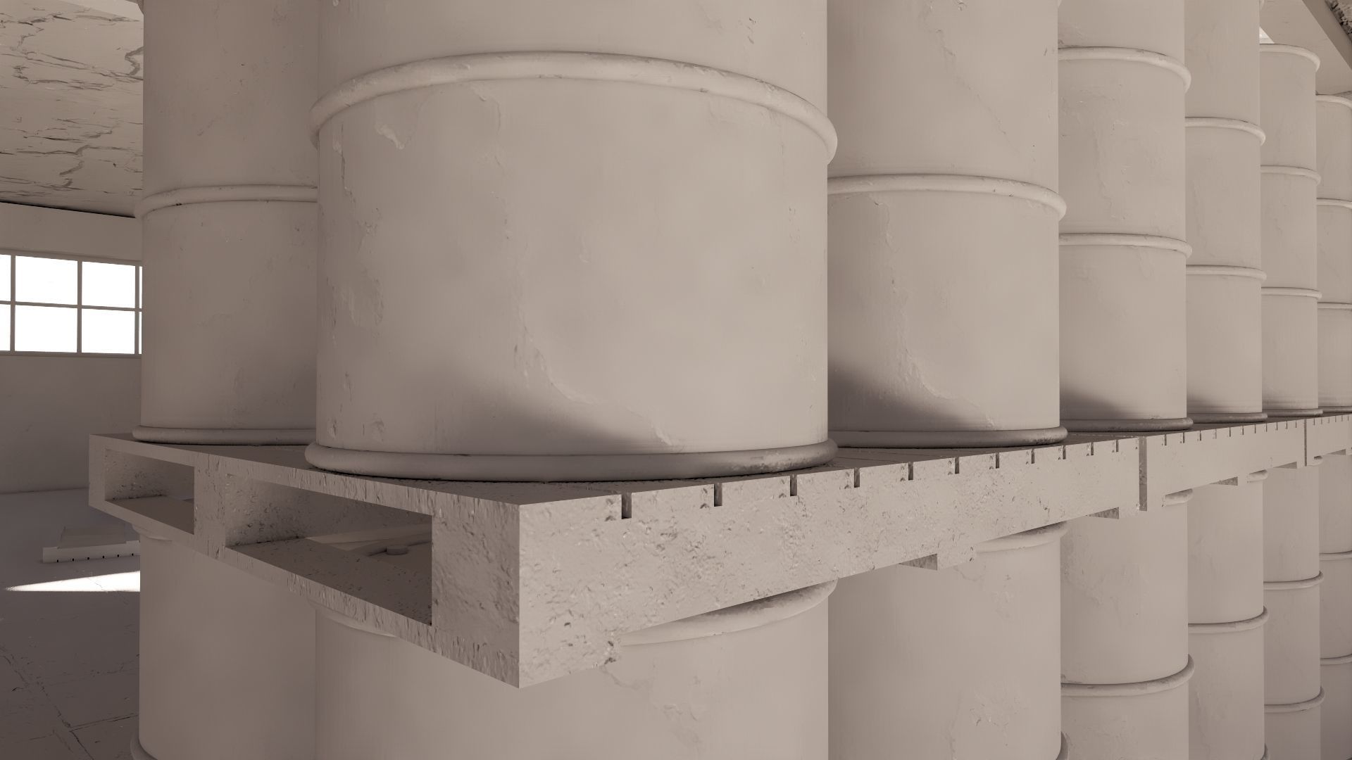 ABANDONED WAREHOUSE 3 Low-poly 3D model_42