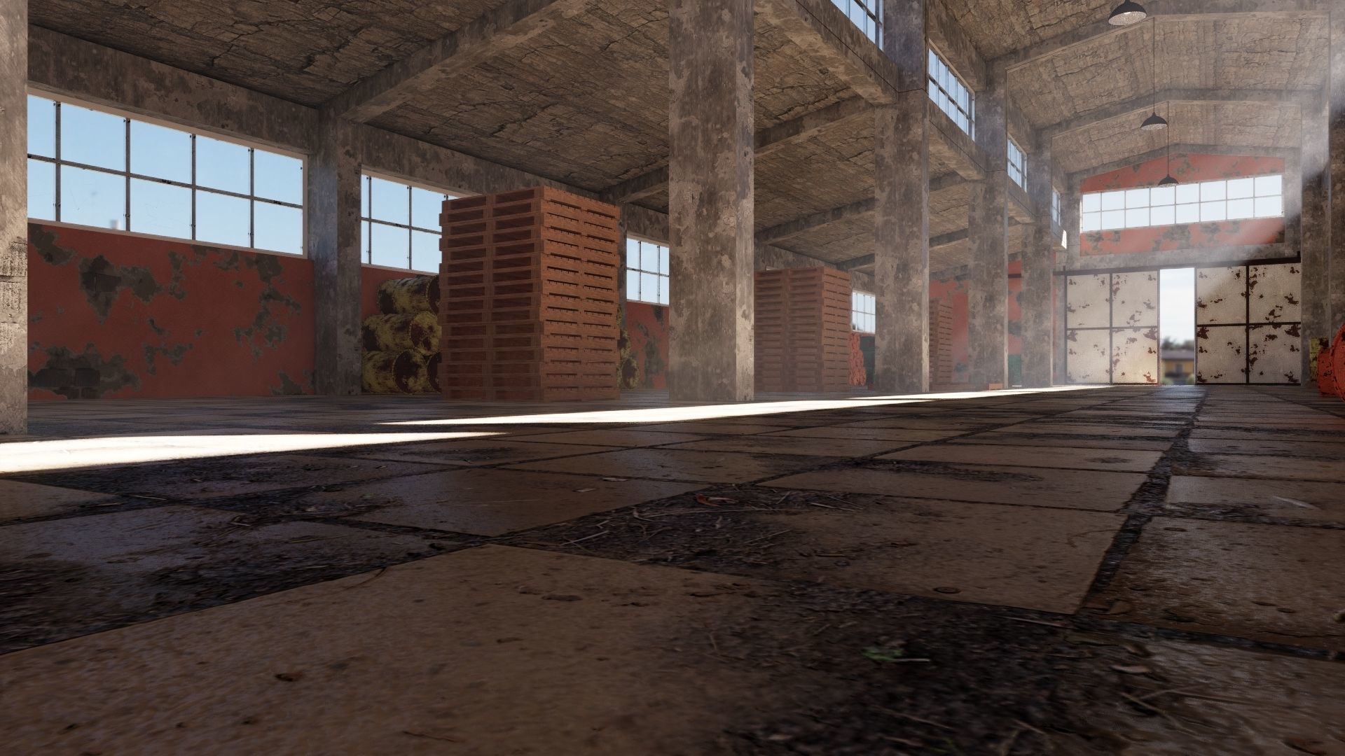 ABANDONED WAREHOUSE 3 Low-poly 3D model_31