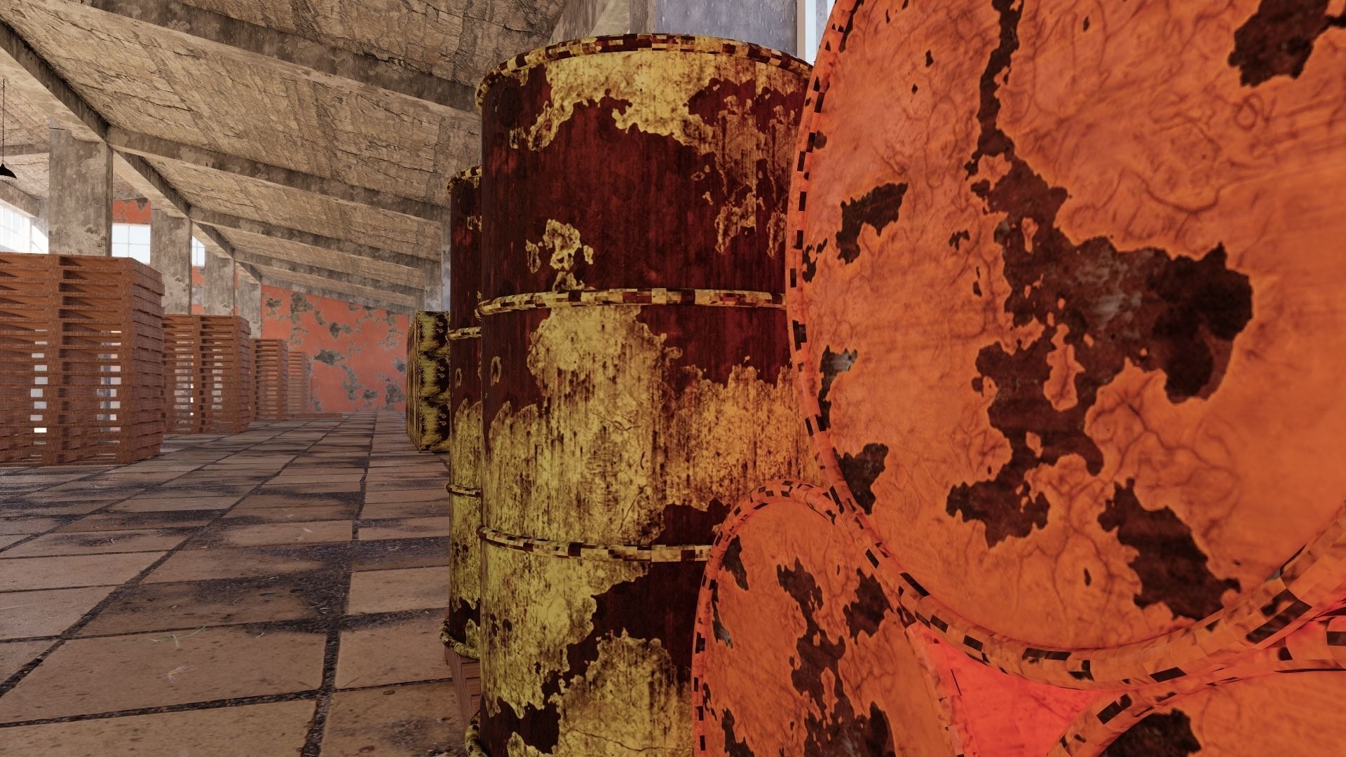 ABANDONED WAREHOUSE 3 Low-poly 3D model_15