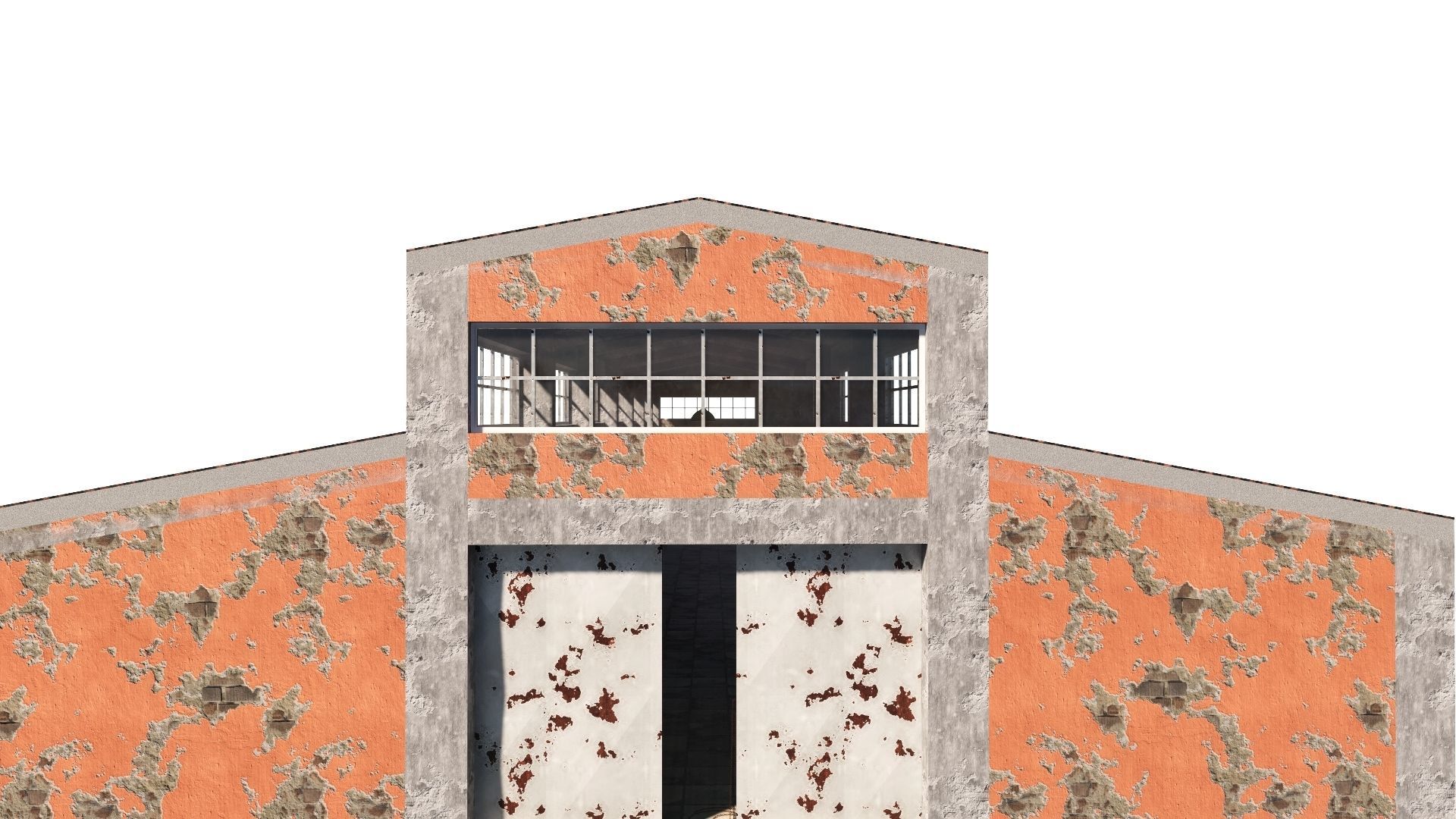 ABANDONED WAREHOUSE 3 Low-poly 3D model_53