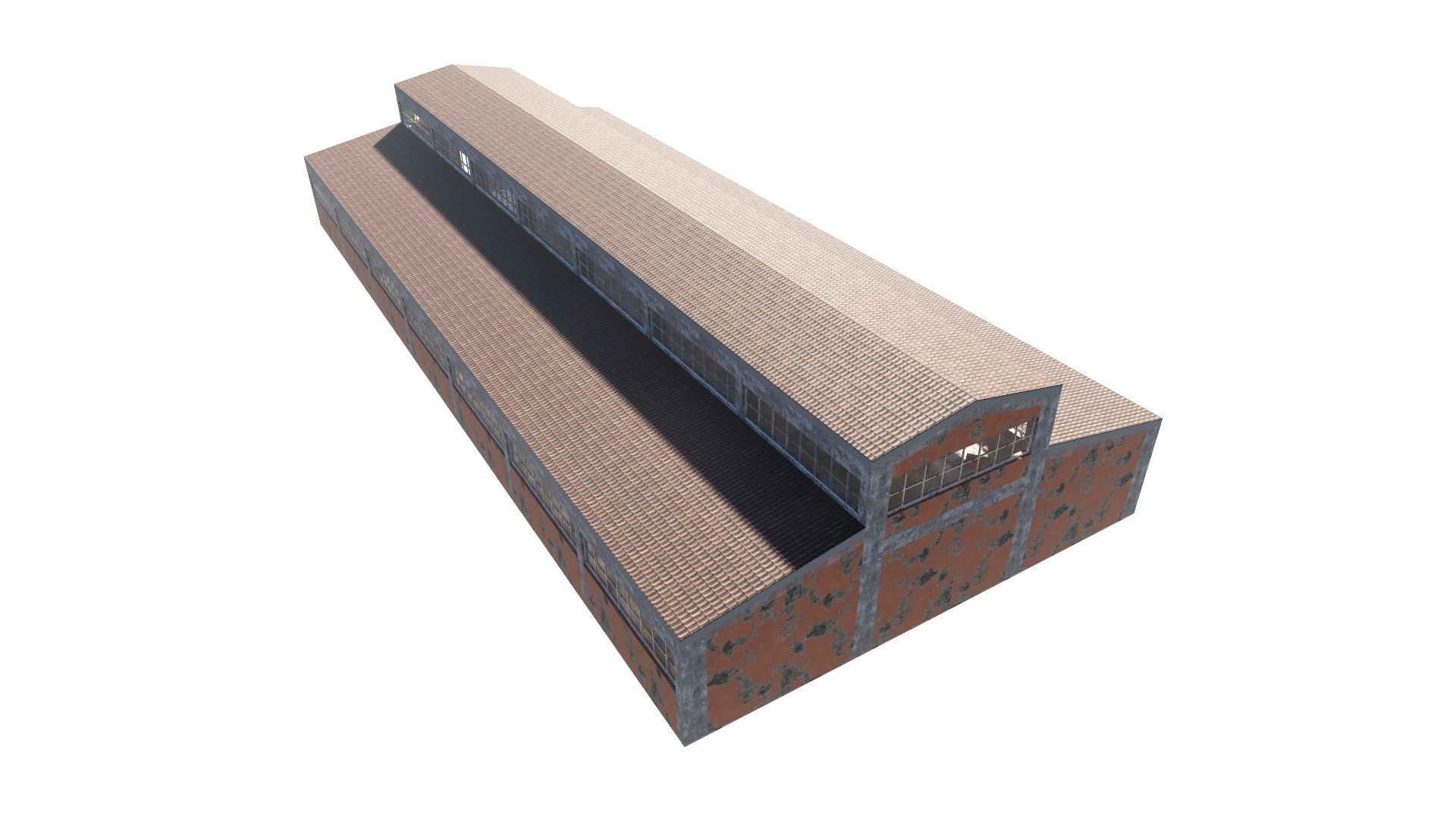 ABANDONED WAREHOUSE 3 Low-poly 3D model_49