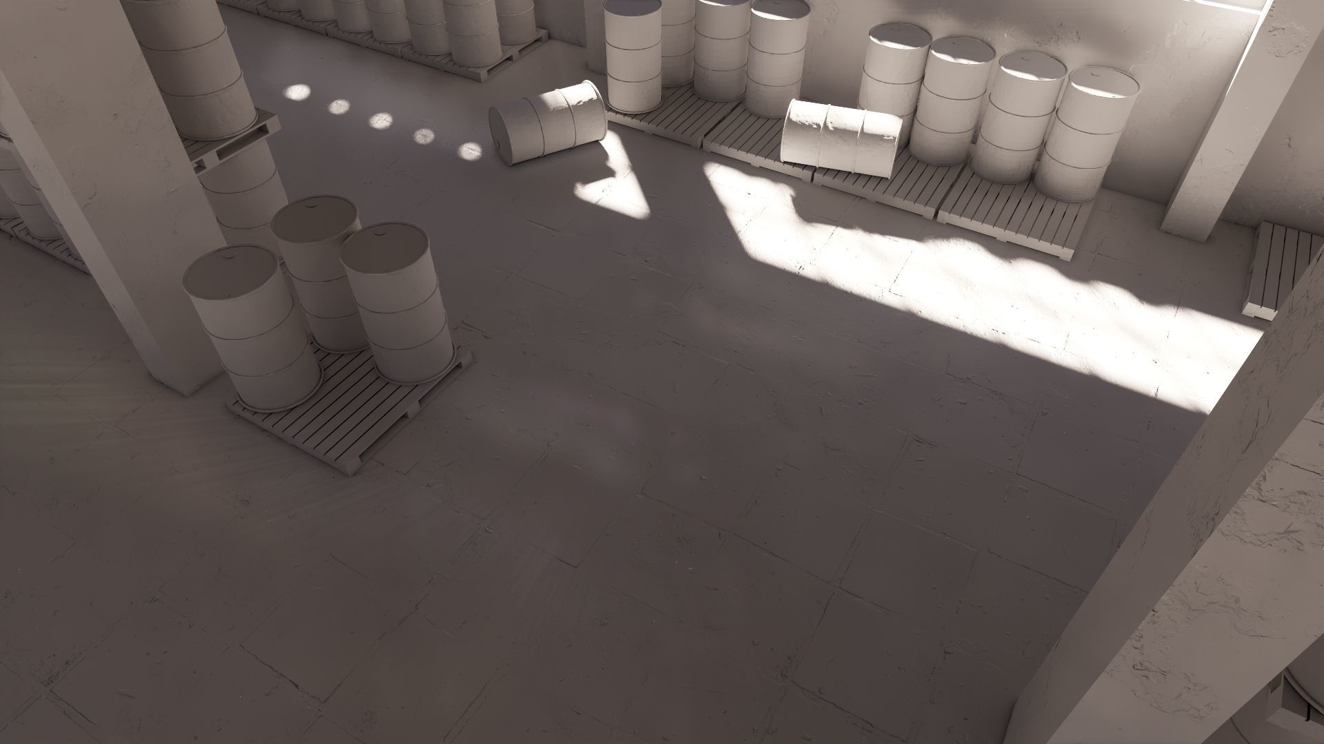 ABANDONED WAREHOUSE 3 Low-poly 3D model_44