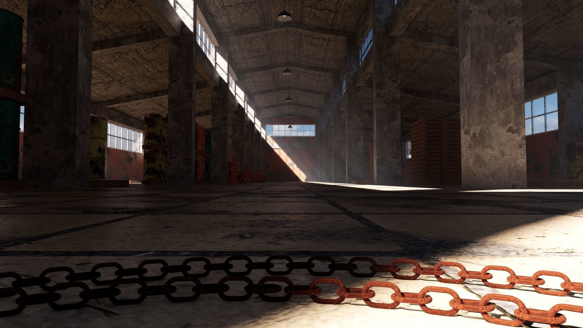 ABANDONED WAREHOUSE 3 Low-poly 3D model_4